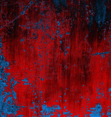 Soyut grungy desenli mavi ve kırmızı arkaplan