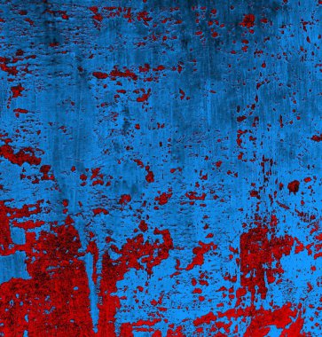 Soyut grungy desenli mavi ve kırmızı arkaplan