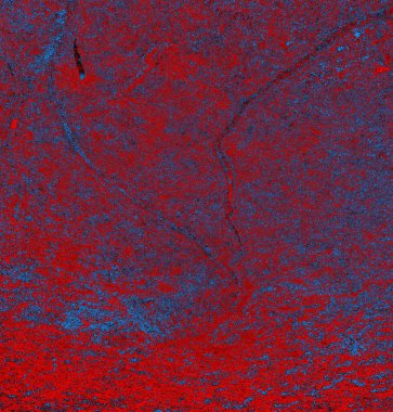 Soyut grungy desenli mavi ve kırmızı arkaplan