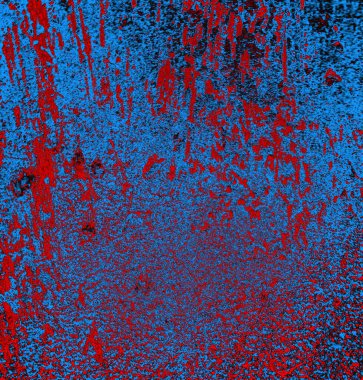 Soyut grungy desenli mavi ve kırmızı arkaplan