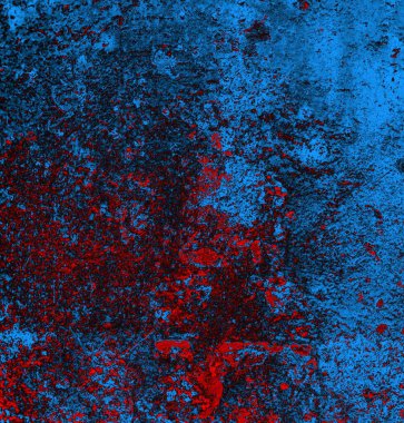 Soyut grungy desenli mavi ve kırmızı arkaplan