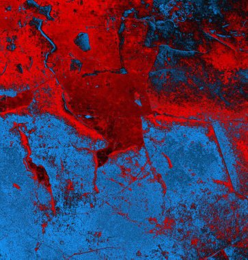 Soyut arkaplan, doku. Mavi ve kırmızı 