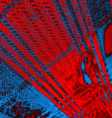 Soyut grungy desenli mavi ve kırmızı arkaplan