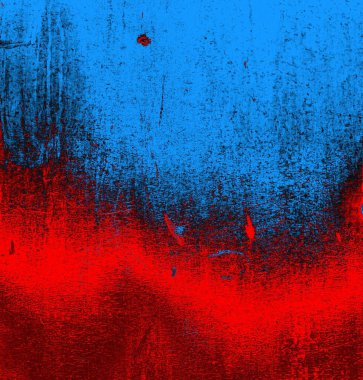 Soyut grungy desenli mavi ve kırmızı arkaplan