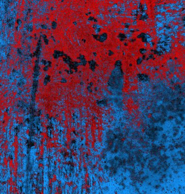 Soyut grungy desenli mavi ve kırmızı arkaplan