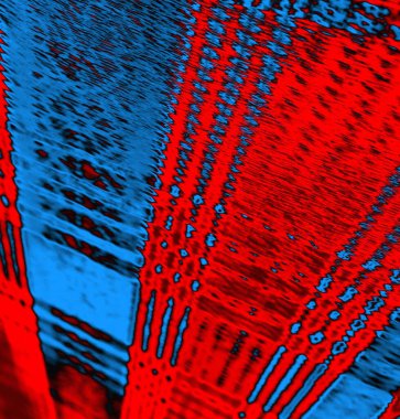 Soyut grungy desenli mavi ve kırmızı arkaplan