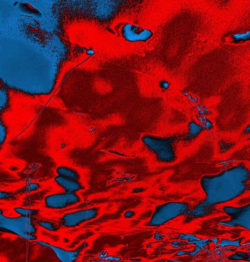 Soyut grungy desenli mavi ve kırmızı arkaplan