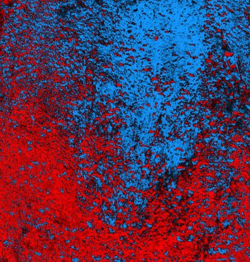 Soyut grungy desenli mavi ve kırmızı arkaplan