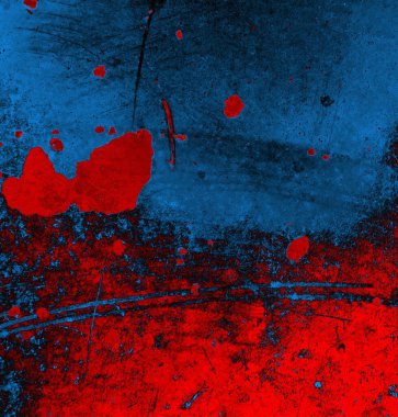 Soyut grungy desenli mavi ve kırmızı arkaplan