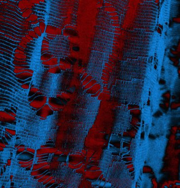 Soyut arkaplan, doku. Mavi ve kırmızı 