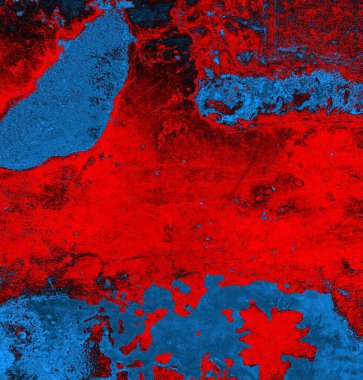 Soyut arkaplan, doku. Mavi ve kırmızı 