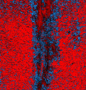 Soyut grungy desenli mavi ve kırmızı arkaplan