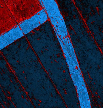 Soyut arkaplan, doku. Mavi ve kırmızı 