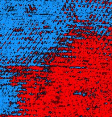 Soyut arkaplan. Resim kırmızı, mavi ve siyah bir tonu içerir.