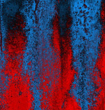 Soyut grungy desenli mavi ve kırmızı arkaplan