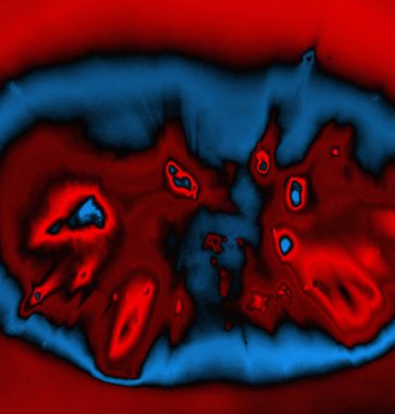 Soyut grungy desenli mavi ve kırmızı arkaplan