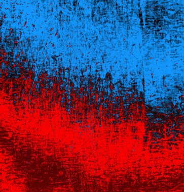Soyut grungy desenli mavi ve kırmızı arkaplan