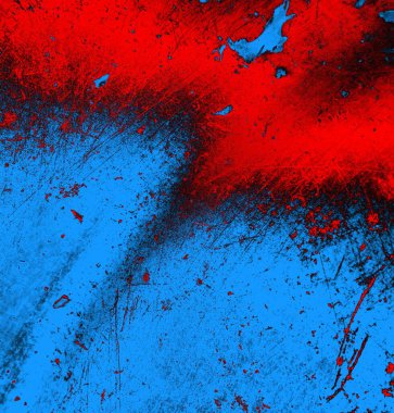 Soyut arkaplan, doku. Mavi ve kırmızı 