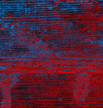 Soyut grungy desenli mavi ve kırmızı arkaplan