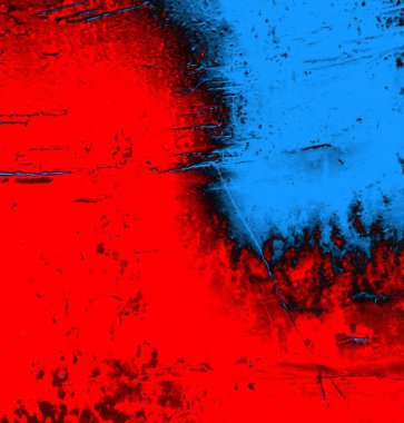 Soyut grungy desenli mavi ve kırmızı arkaplan