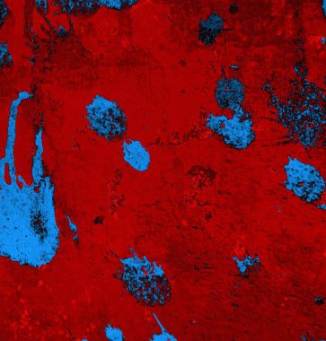 Soyut arkaplan. Resim kırmızı, mavi ve siyah bir tonu içerir.