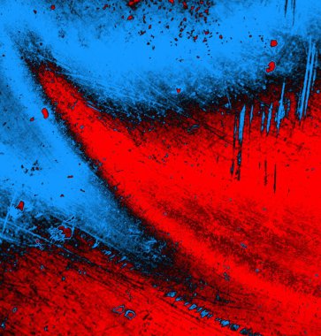 Soyut grungy desenli mavi ve kırmızı arkaplan