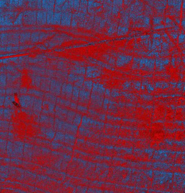 Soyut grungy desenli mavi ve kırmızı arkaplan