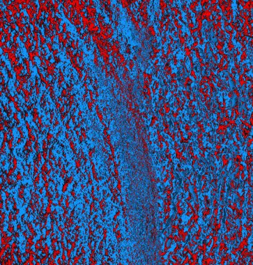 Soyut arkaplan, doku. Mavi ve kırmızı 