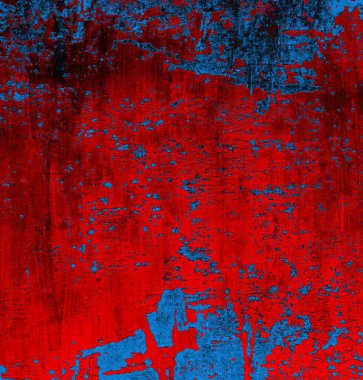 Soyut grungy desenli mavi ve kırmızı arkaplan