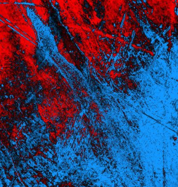 Soyut arkaplan, doku. Mavi ve kırmızı 