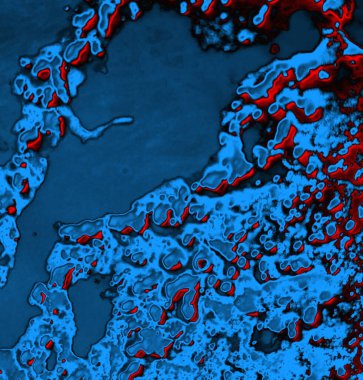 Soyut arkaplan, doku. Mavi ve kırmızı 