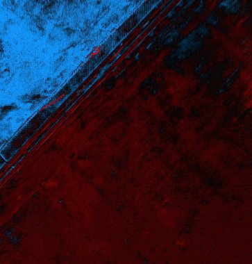 Soyut grungy desenli mavi ve kırmızı arkaplan