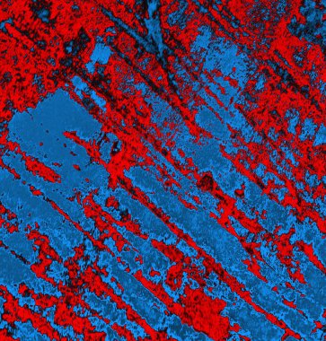 Soyut arkaplan, doku. Mavi ve kırmızı 