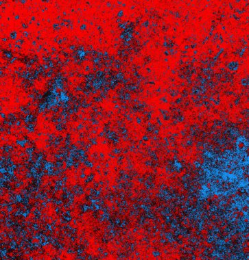 Soyut grungy desenli mavi ve kırmızı arkaplan