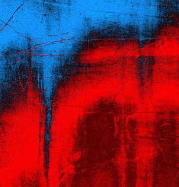 Soyut grungy desenli mavi ve kırmızı arkaplan