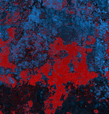 Soyut grungy desenli mavi ve kırmızı arkaplan