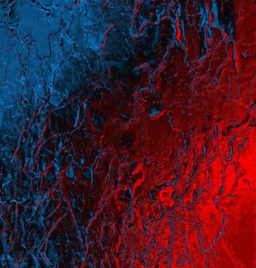 Soyut grungy desenli mavi ve kırmızı arkaplan