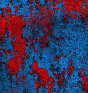Soyut grungy desenli mavi ve kırmızı arkaplan