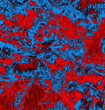 Soyut arkaplan. Resim kırmızı, mavi ve siyah bir tonu içerir.