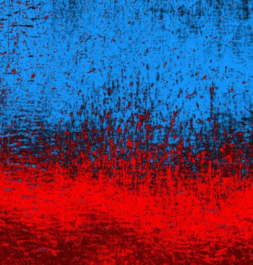 Soyut grungy desenli mavi ve kırmızı arkaplan