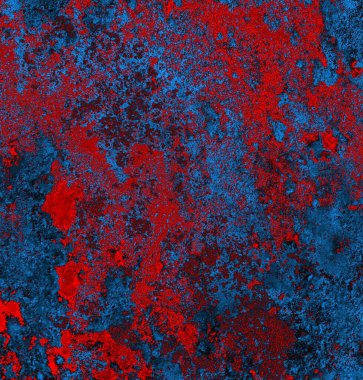 Soyut grungy desenli mavi ve kırmızı arkaplan