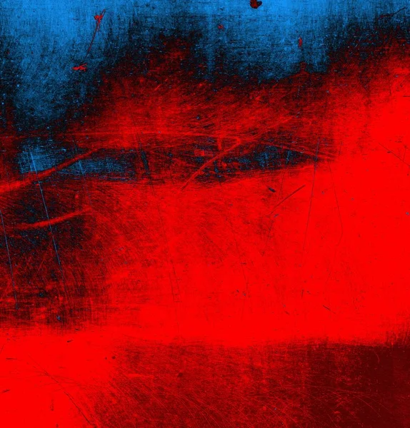Abstraktní Grungy Texturované Modré Červené Pozadí — Stock fotografie