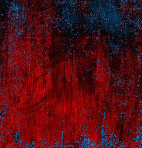 Abstract Grungy Getextureerde Blauwe Rode Achtergrond — Stockfoto