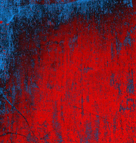 深蓝色和红色背景的粗犷质感 — 图库照片