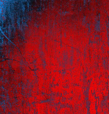 Soyut grungy desenli mavi ve kırmızı arkaplan