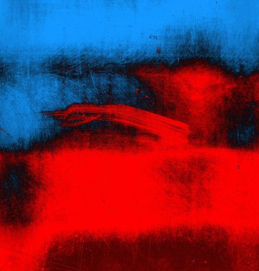 Soyut grungy desenli mavi ve kırmızı arkaplan