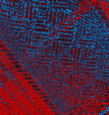 Soyut grungy desenli mavi ve kırmızı arkaplan