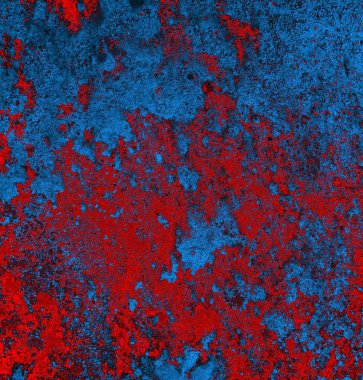Soyut grungy desenli mavi ve kırmızı arkaplan