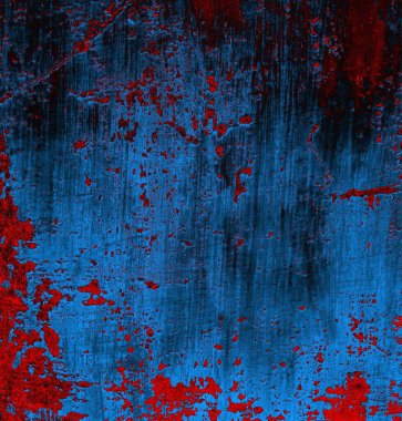 Soyut grungy desenli mavi ve kırmızı arkaplan