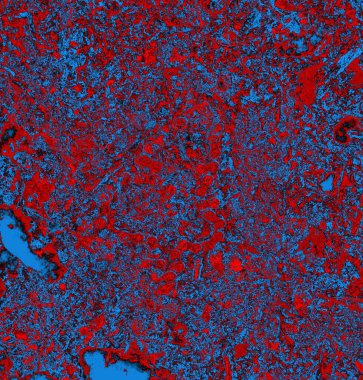 Soyut grungy desenli mavi ve kırmızı arkaplan